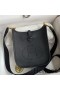 Hermes Evelyne Mini Handmade Bag in Black Clemence Leather