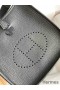 Hermes Evelyne Mini Handmade Bag in Black Clemence Leather