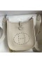 Hermes Evelyne Mini Handmade Bag in Craie Clemence Leather