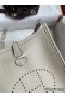 Hermes Evelyne Mini Handmade Bag in Craie Clemence Leather