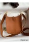 Hermes Evelyne Mini Handmade Bag in Gold Clemence Leather