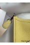 Hermes Evelyne Mini Handmade Bag in Jaune Poussin Clemence Leather