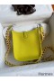 Hermes Evelyne Mini Handmade Bag in Lime Clemence Leather