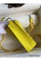 Hermes Evelyne Mini Handmade Bag in Lime Clemence Leather