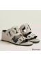 Hermes Figari 55mm Wedge Sandals In Ivory Nappa Leather