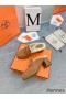 Hermes Flore 60 Mules in Brown Suede with Shearling
