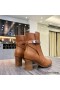 Hermes Frenchie 50mm Ankle Boots In Brown Calfskin