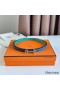 Hermes Gamma 13mm Belt in Green Epsom Leather and Blue Swift Leather