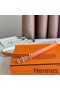 Hermes Gamma 13mm Belt in Orange Epsom Leather and White Swift Leather