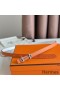 Hermes Gamma 13mm Belt in Orange Epsom Leather and White Swift Leather