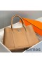Hermes Garden Party 30 Bag In Chai Taurillon Leather