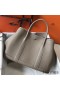 Hermes Garden Party 30 Bag In Grey Taurillon Leather