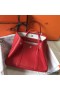 Hermes Garden Party 30 Bag In Red Taurillon Leather