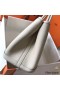Hermes Garden Party 30 Bag In White Taurillon Leather