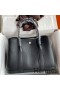 Hermes Garden Party 30 Handmade Bag in Black Clemence Leather