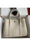 Hermes Garden Party 30 Handmade Bag in Craie Clemence Leather