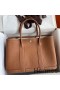 Hermes Garden Party 30 Handmade Bag in Gold Negonda Leather