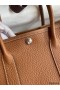 Hermes Garden Party 30 Handmade Bag in Gold Negonda Leather