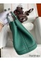 Hermes Garden Party 30 Handmade Bag in Malachite Clemence Leather