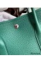 Hermes Garden Party 30 Handmade Bag in Malachite Clemence Leather