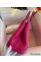 Hermes Garden Party 30 Handmade Bag in Rose Red Clemence Leather
