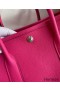 Hermes Garden Party 30 Handmade Bag in Rose Red Clemence Leather
