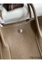 Hermes Garden Party 30 Handmade Bag in Taupe Clemence Leather