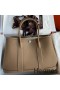 Hermes Garden Party 30 Handmade Bag in Taupe Negonda Leather
