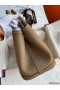 Hermes Garden Party 30 Handmade Bag in Taupe Negonda Leather