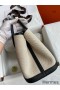 Hermes Garden Party 30 Handmade Bag in Toile and Black Leather