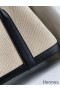 Hermes Garden Party 30 Handmade Bag in Toile and Black Leather