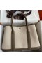 Hermes Garden Party 30 Handmade Bag in Toile and Taupe Leather