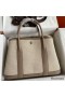 Hermes Garden Party 30 Handmade Bag in Toile and Tourterelle Leather