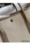 Hermes Garden Party 30 Handmade Bag in Toile and Tourterelle Leather