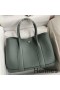 Hermes Garden Party 30 Handmade Bag in Vert Amande Clemence Leather