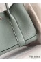 Hermes Garden Party 30 Handmade Bag in Vert Amande Clemence Leather