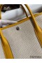 Hermes Garden Party 30 Handmade Toile and Yellow Leather