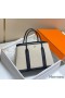 Hermes Garden Party 30cm Bag in Toile and Black Leather