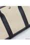 Hermes Garden Party 30cm Bag in Toile and Black Leather