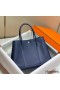 Hermes Garden Party 36 Bag In Blue Saphir Clemence Leather