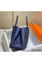 Hermes Garden Party 36 Bag In Blue Saphir Clemence Leather