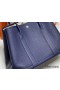 Hermes Garden Party 36 Bag In Blue Saphir Clemence Leather