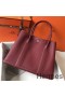 Hermes Garden Party 36 Bag In Bordeaux Clemence Leather