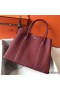 Hermes Garden Party 36 Bag In Bordeaux Clemence Leather