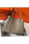 Hermes Garden Party 36 Bag In Grey Clemence Leather