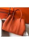 Hermes Garden Party 36 Bag In Orange Clemence Leather