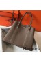 Hermes Garden Party 36 Bag In Taupe Clemence Leather