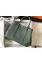 Hermes Garden Party 36 Bag In Vert Amanda Clemence Leather