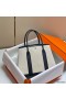 Hermes Garden Party 36cm Bag in Toile and Black Leather