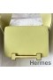 Hermes Geta Handmade Bag In Jaune Bourgeon Chevre Mysore Leather